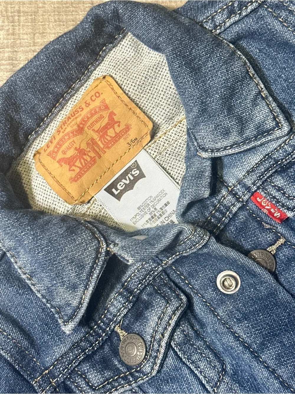 Levi's Kids Medium Blue Denim Trucker Jacket